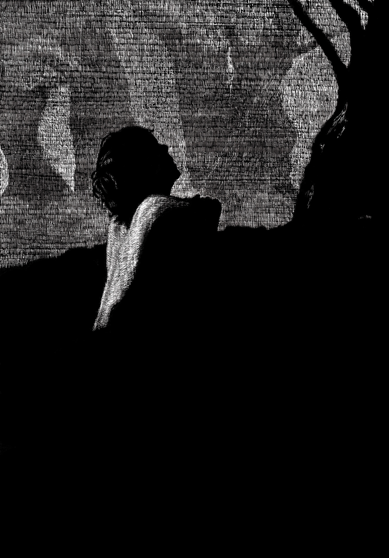 Nikos Kazantzakis - poslední pokušení, ilustrace – modlící se Ježíš před blížícím se ukřižováním.